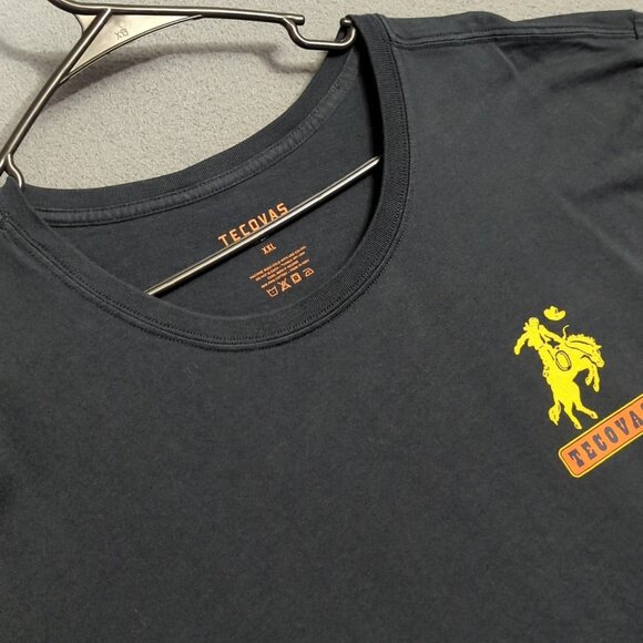 Tecovas T-Shirt Men's Men's XXL Black Fast As Lightning Graphic Long Sleeve - Picture 1 of 10